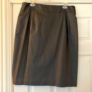 Kay Unger midi Pencil Skirt, grey/silver, size 16
